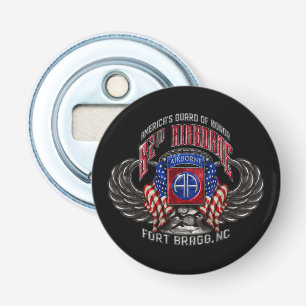 82e Airborne Fort Bragg Magnetische Flesopener Button Flesopener