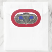 82E AIRBORNE JUMP WINGS/OVAL STICKERS (Sac)