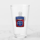 82e Airborne Jumpmaster 16 oz Pint Glass Glas (Achterkant)