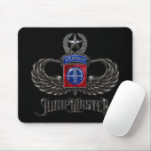 82e Airborne Jumpmaster Black Mousepad Muismat (Met muis)