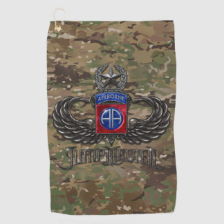 82e Airborne Jumpmaster Camo Golfhanddoek