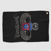 82e Airborne Jumpmaster Golfhanddoek (Horizontaal)
