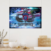 82e Airborne Jumpmaster Poster (Keuken)