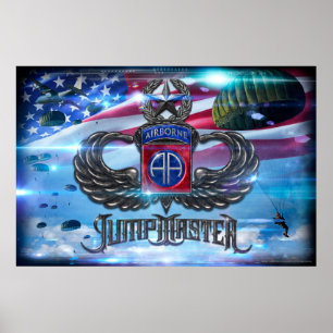 82e Airborne Jumpmaster Poster