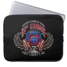82e Airborne zwarte 15-inch laptophoes Laptop Sleeve