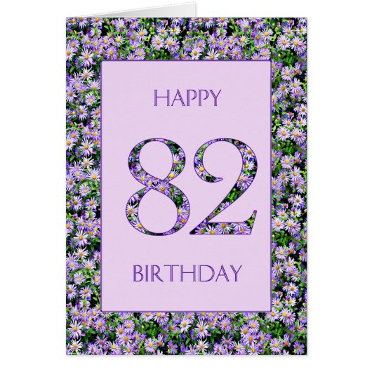 82e anniversaire de marguerites violettes (Devant)