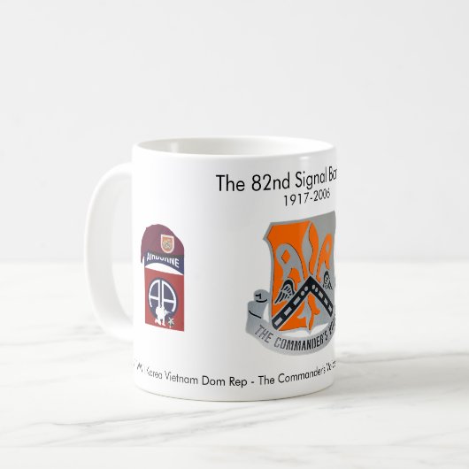 82e Bataillon de signalisation, Mug de café histor (Devant gauche)