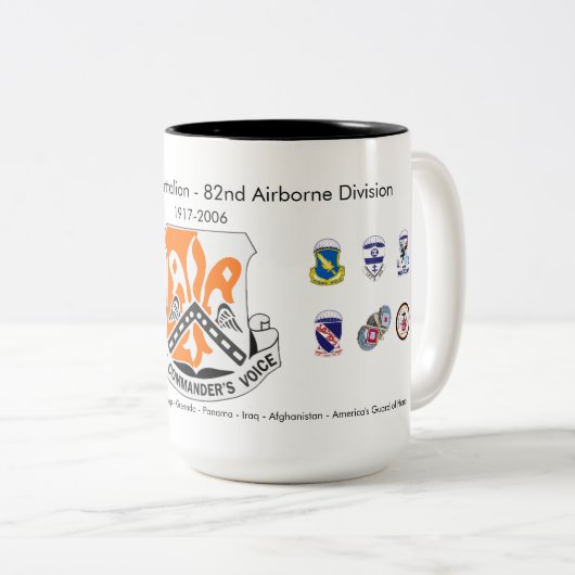 82e Bataillon de signalisation, Mug de café histor (Devant droit)