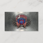 82e Carte de visite métallique personnalisable aér (Dos)