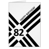 82e Diagonal Noir Line Design Anniversaire (Devant)