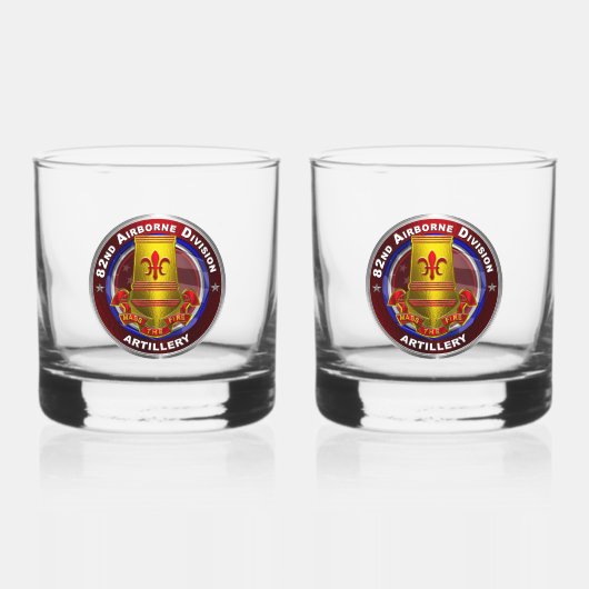 82e divisie Artillerie-brigade Whisky Glas (Voorkant)
