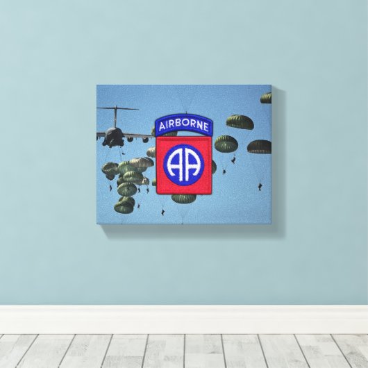 82e division aéroportée anciens combattants toile  (Insitu (Plancher de Bois))