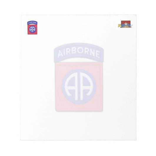 82e division aéroportée vietnam patch Bloc-notes (Devant)