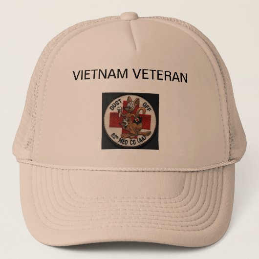 82e DUSTOFF MILITAIRE EENHEID KANGAROO PATCH MESH  Trucker Pet (Voorkant)