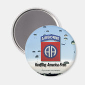 82e frigo de l'armée aéroportée Magnet vétérinaire (Recto/Verso)