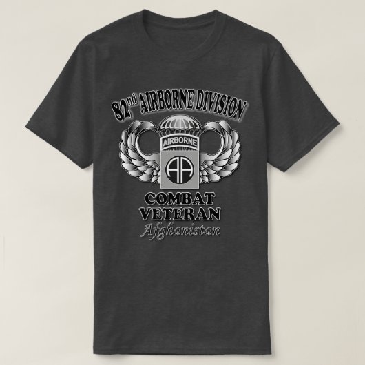 82e gevechtsveteraan Afghanistan T-shirt (Design voorkant)