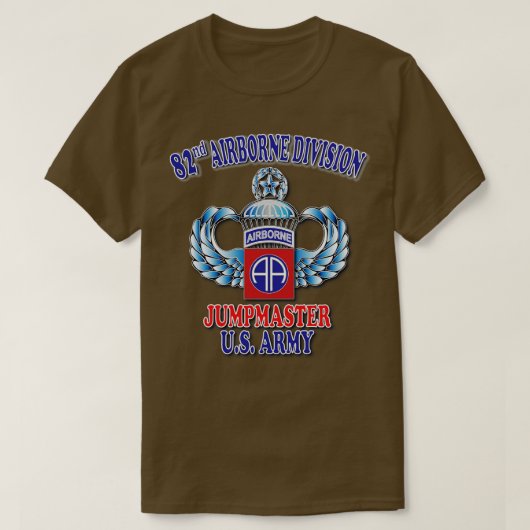 82e Jumpmaster Master Jump Wings T-shirt (Design voorkant)