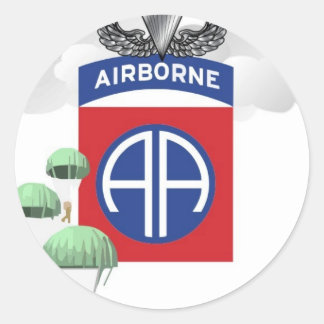 82e luchtbrug, paratroopers, hogere sprongen ronde sticker