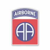 82e Luchtlandingsdienstbadge Sticker (Voorkant)