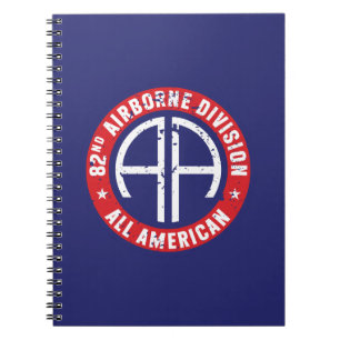 82e Luchtlandingsdivisie "All American" Grunge Notitieboek