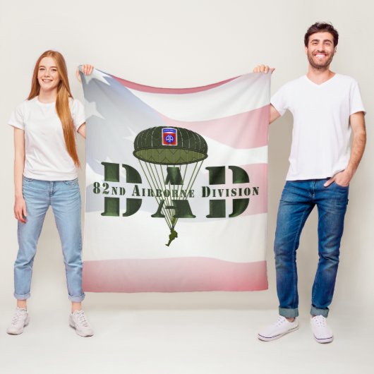 82e Luchtlandingsdivisie DAD Fleece Deken (In situ)