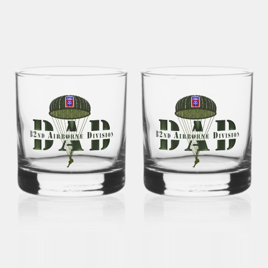 82e Luchtlandingsdivisie DAD Whisky Glas (Voorkant)