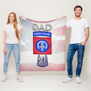 82e Luchtlandingsdivisie  Fleece Deken