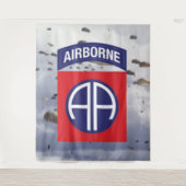 82e LUCHTLANINGS DIVISIE FOTOAchtergrond 2 Wandkleed (Voorkant)