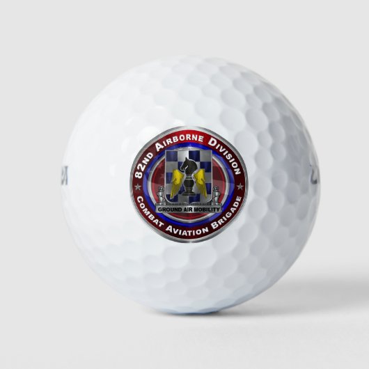 82e Luchtvaartdivisie Combat Aviation Brigade Golfballen (Voorkant)