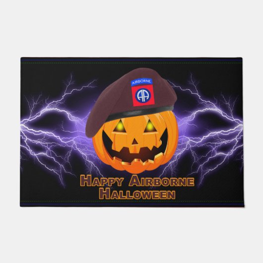 82e Luchtvaartdivisie - Happy Airborne Halloween! Deurmat (Voorkant)