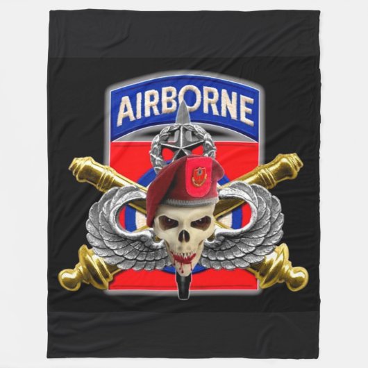 82e LUCHTVAARTMAATSCHAPPIJ Fleece Deken (Voorkant)