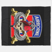 82e LUCHTVAARTMAATSCHAPPIJ Fleece Deken (Voorkant (Horizontaal))