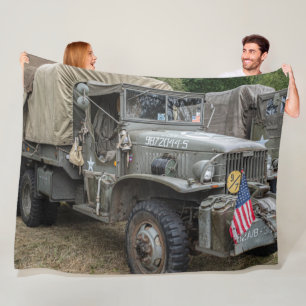 82e LUCHTVAARTMAATSCHAPPIJ WW II TRUCK Fleece Deken