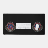 82e Mat de bureau noir aéroporté (Clavier et souris)