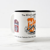 82e Signal Battalion Historic Coffee Mok #1 (Voorkant links)