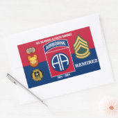 82E SOLDAT D'AIRBORNE POUR STICKER À VIE (Enveloppe)