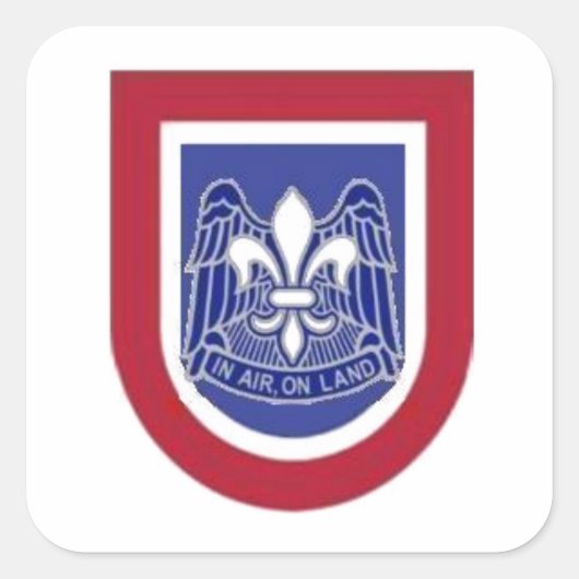 82E STICKERS AIRBORNE BERET FLASH/DUI (Devant)