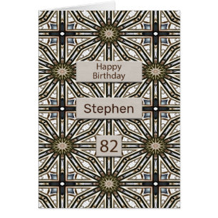 82e verjaardag Abstract Mandala Design