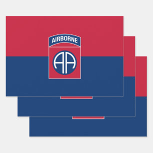 82e Veteraan, divisie Vlag militaire veteraan Inpakpapier Vel