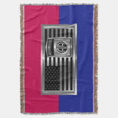 82e vliegtuigdivisie Silver Flag Design Deken (Voorkant Verticaal)