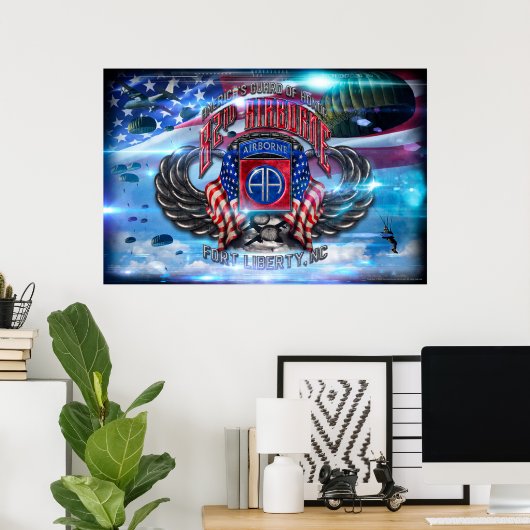 82e vlucht poster (Thuiskantoor)