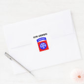 82e vlucht ronde sticker (Envelop)