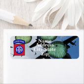 82nd ABN Airborne Division address label (Insitu)