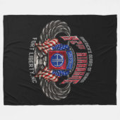 82nd Airborne Black Fleece Deken (Voorkant (Horizontaal))