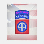 82nd Airborne Divisie Fleece Deken (Voorkant)