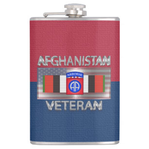 82nd Airborne Division Afghanistan Veteraan Heupfles
