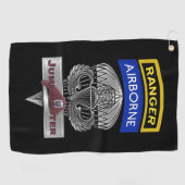 82nd Airborne Division Airborne Ranger Jumpmaster Golfhanddoek (Horizontaal)