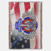 82nd Airborne Division One of a Kind Design Deken (Voorkant Verticaal)