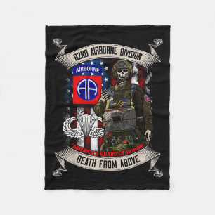 82nd Airborne Division Paratrooper Fort Bragg Spro Fleece Deken