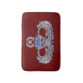 82nd Airborne Division "Silver Skull" Maroon Badmat (Voorkant Verticaal)